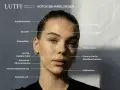 Gesicht einer Frau mit Markierungen für Botox-Behandlungen, die Stirnfalten und die falte zwischen den augen hervorheben.
